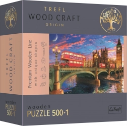 TREFL Wood Craft Origin puzzle Pałac Westminsterski z Big Benem 501 elementów