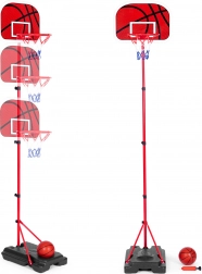 Dziecięcy kosz do koszykówki z regulowaną wysokością i pompką