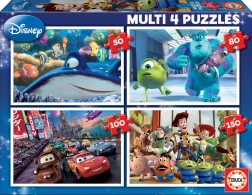 Educa puzzle Disney Pixar mix 4w1 (50, 80, 100, 150 elementów)