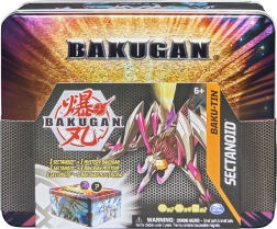 Bakugan metalowe pudełko z ekskluzywnym Bakuganem s4