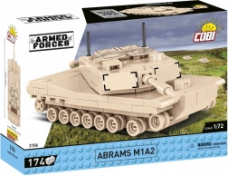 COBI Abrams M1A2 – zestaw klocków czołgu 1:72 (174 elementy)