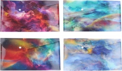 Plastowa teczka na dokumenty z napem Kosmos 23,5 × 33,5 cm