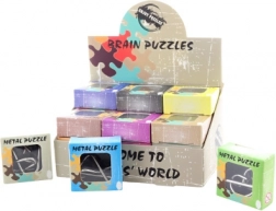 Metalowa mini łamigłówka do kieszeni