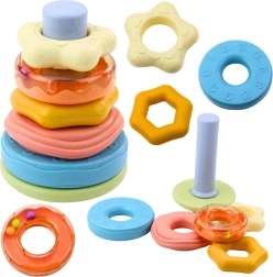 Wieża sensoryczna z pierścieniami dla maluchów