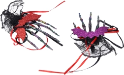 Karnawałowa spinka do włosów – koścista dłoń (zestaw)