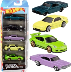 Hot Wheels Szybcy i wściekli – zestaw 5 metalowych autek