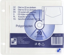 Przezroczysta okładka na CD z eurozawieszką