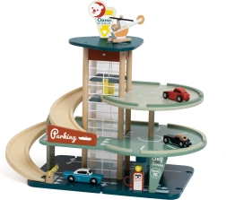 Classic World wielopoziomowy parking z autami, helikopterem, myjnią i stacją paliw