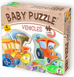 Baby puzzle środki transportu 4w1 (2–4 elementy) od D-Toys