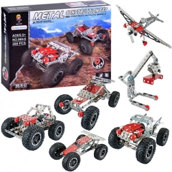 Metalowe klocki konstrukcyjne 288 el. 6w1 ZA3870