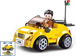 Sluban miejski żółty kabriolet