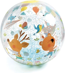 dmuchana piłka z kuleczkami Djeco