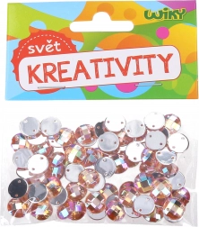 Ozdobne koraliki do naszycia 10 mm – 80 szt.