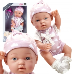 woopie royal urocze niemowlę w różowym ubranku 36 cm