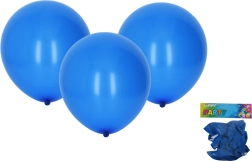 Niebieskie balony do nadmuchiwania 30 cm, zestaw 10 szt.