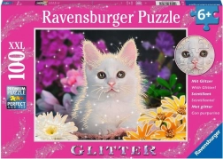 Ravensburger błyszczące puzzle Kot XXL 100 elementów