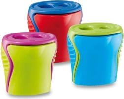 Podwójna temperówka z pojemnikiem MAPED Boogy – mix kolorów