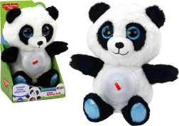 Pluszowa panda z lampką nocną i kołysankami 30 cm