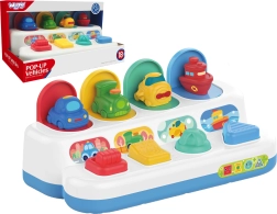Woopie Baby edukacyjna zabawka z wyskakującymi pojazdami