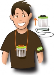 Pojemnik z lupą do obserwacji owadów