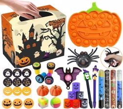 Sensoryczny antystresowy zestaw halloweenowych zabawek fidget i pop it