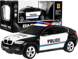 Policyjny samochód BMW X6 dla dzieci 8+ Zdalnie sterowana policja 1:24 Światła Rooster