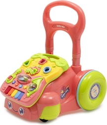 Dziecięcy grający chodzik Baby Mix różowy