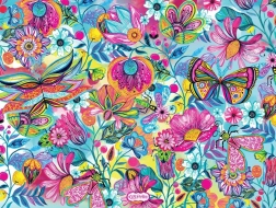 Puzzle Kwiaty i motyle 1000 elementów BLUEBIRD