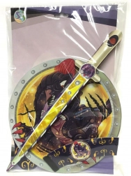 Piankowy miecz i tarcza D‑Rex dla dzieci