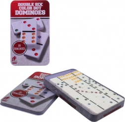 Domino w metalowym pudełku dla dzieci