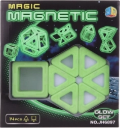Magiczny magnetyczny zestaw konstrukcyjny Świecący Zestaw