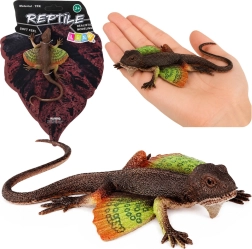 Realistyczna gumowa figurka agamy kołnierzastej 13 cm