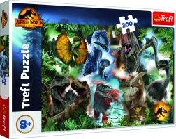 Puzzle 300 elementów Ulubione dinozaury Świat Jurajski