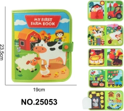Książeczka sensoryczna z filcu dla najmłodszych – farma