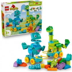 Klocki LEGO DUPLO 3 w 1: Dinozaury na Kółkach
