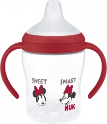 Butelka treningowa NUK Perfect Match DISNEY Minnie, czerwona, 150 ml