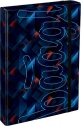 Teczki na zeszyty szkolne A4 Jumbo Indigo