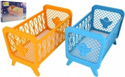 Plastikowe łóżeczko dla lalek bez zestawu