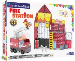 Magna-Tiles magnetyczne klocki konstrukcyjne Remiza strażacka (50 elementów)