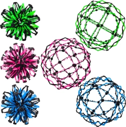 Magiczna rozkładana piłka - zielona, niebieska, różowa mix 18/32 cm