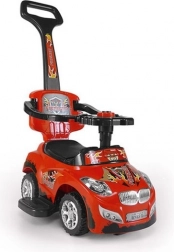 Szczęśliwy czerwony pojazd