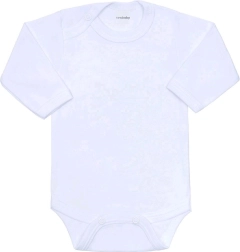 Body dziecięce z długim rękawem New Baby białe