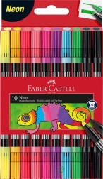 Faber-Castell Neon dwustronne flamastry - 10 kolorów
