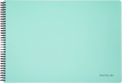 Szkicownik wielkoformatowy A3 z twardą oprawą – PASTELINI zielony