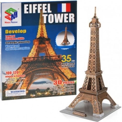 Puzzle 3D Wieża Eiffla – 35 elementów, bez kleju