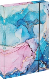 Teczki na zeszyty szkolne A4 Jumbo Marmur Różowy