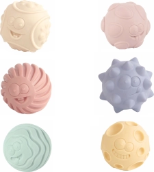 Zestaw teksturowanych piłeczek 3 szt. 6 cm