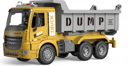 Samochód budowlany wywrotka na napęd cierny ze światłem i efektami dźwiękowymi 28 cm