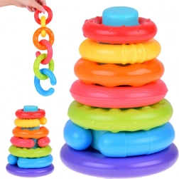 Sensoryczna wieża do układania dla dzieci