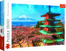 Puzzle Trefl 1500 elementów – Pagoda i góra FUJI, Japonia